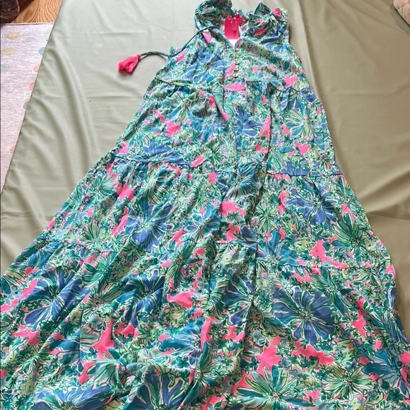 Lilly Pulitzer | Dresses | Malone Maxi Dress In Soliel Pink Good Hare Day |  Poshmark
